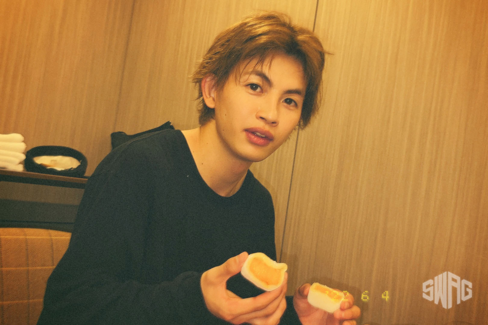 半分に切って見せてくれたNAOYA☻