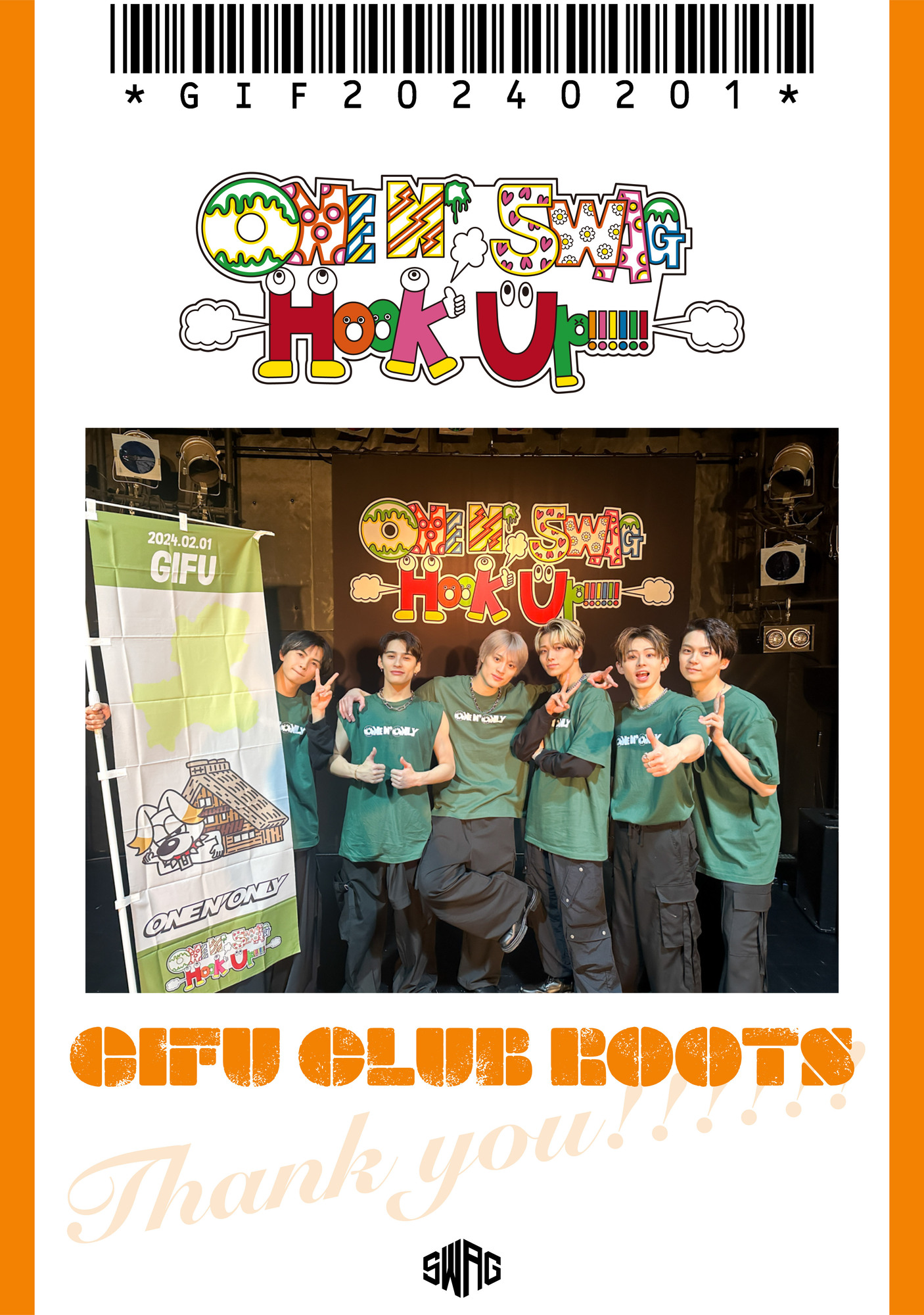 ONE N’ SWAG ～Hook Up!!!!!!～ ＠岐阜CLUB ROOTS