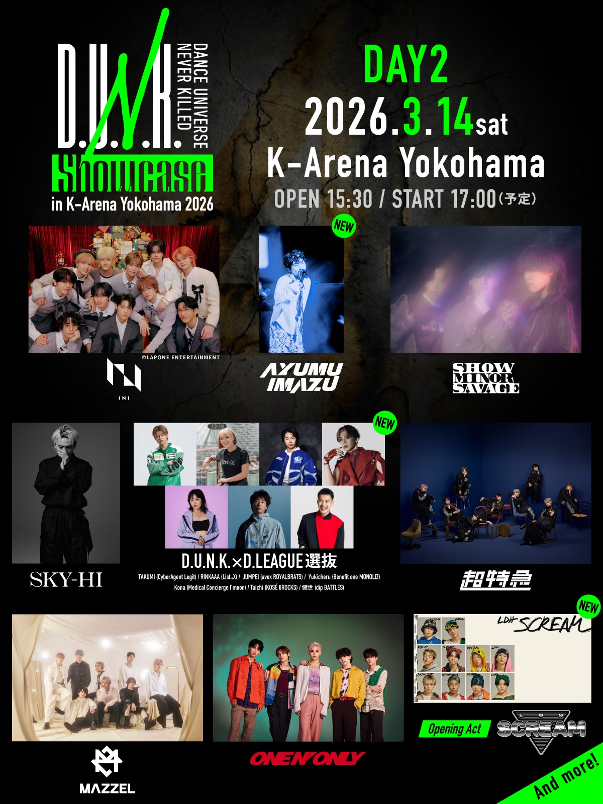D.U.N.K. Showcase in K-Arena Yokohama 2026
